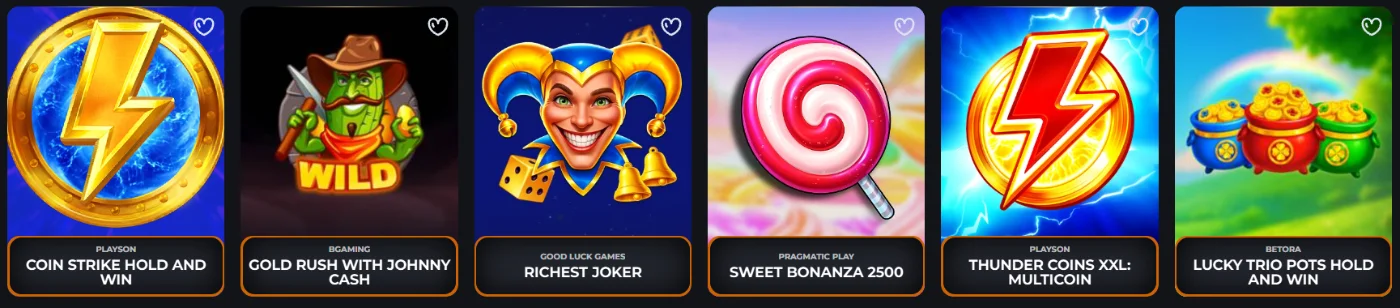 Tragamonedas de Corgibet Casino Selección de tragamonedas disponibles en Corgibet Casino con títulos populares